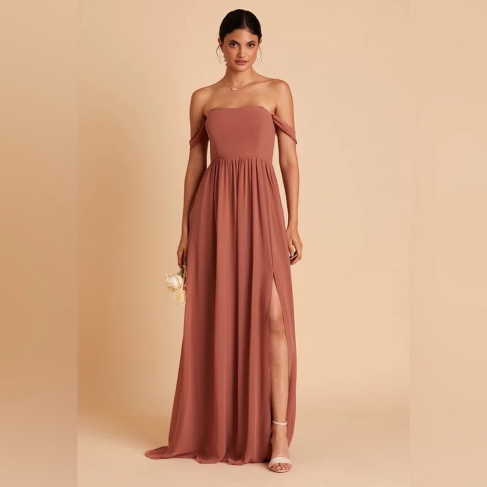 Birdy Grey AUGUST CONVERTIBLE DRESS CHIFFON DESERT ROSE XS NEW NWT Wedding